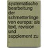 Systematische Bearbeitung der Schmetterlinge von Europa: Als Text, Revision und Supplement zu .