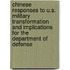 Chinese Responses to U.S. Military Transformation and Implications for the Department of Defense