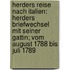 Herders Reise Nach Italien: Herders Briefwechsel Mit Seiner Gattin; Vom August 1788 Bis Juli 1789