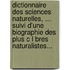 Dictionnaire Des Sciences Naturelles, ... Suivi D'Une Biographie Des Plus C L Bres Naturalistes...