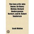 The Lives of Dr. John Donne, Sir Henry Wotton, Richard Hooker, George Herbert, and Dr. Robert Sanderson