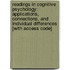 Readings in Cognitive Psychology: Applications, Connections, and Individual Differences [With Access Code]