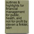 Outlines & Highlights For Financial Management For Public, Health, And Not-For-Profit By Steven A Finkler, Isbn