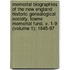 Memorial Biographies of the New England Historic Genealogical Society. Towne Memorial Fund. V. 1-9 (Volume 1); 1845-97