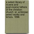 A Select Library Of Nicene And Post-Nicene Fathers Of The Christian Church: St. Ambrose: Select Works And Letters. 1896