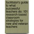 Facilitator's Guide To What Successful Teachers Do: 101 Research-Based Classroom Strategies For New And Veteran Teachers