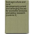 Food,agriculture And Rural Development,current And Emerging Issues For Economic Analysis And Policy Research (curemis Ii)