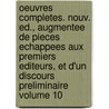 Oeuvres Completes. Nouv. Ed., Augmentee de Pieces Echappees Aux Premiers Editeurs, Et D'Un Discours Preliminaire Volume 10 door Jean Marie Pardessus