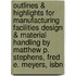 Outlines & Highlights For Manufacturing Facilities Design & Material Handling By Matthew P. Stephens, Fred E. Meyers, Isbn
