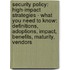 Security Policy: High-Impact Strategies - What You Need to Know: Definitions, Adoptions, Impact, Benefits, Maturity, Vendors