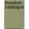 Fossilium catalogus door Onbekend