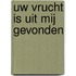 Uw vrucht is uit mij gevonden