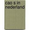 Cao s in nederland door Onbekend