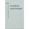 Filosofische onderzoekingen by L. Wittgenstein