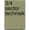 3/4 sector Techniek door Onbekend