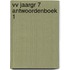 VV JAARGR 7 ANTWOORDENBOEK 1