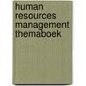 Human resources management themaboek by A. Goudsmet