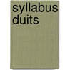 Syllabus Duits by H.C.M. Slaats