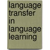 Language transfer in language learning door Onbekend