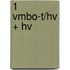 1 Vmbo-t/hv + hv