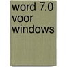 Word 7.0 voor Windows door K. Koens