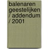 Balenaren geestelijken / Addendum / 2001 door Jozef Berghmans