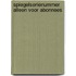 Spiegelserienummer alleen voor abonnees