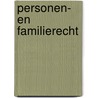 Personen- en familierecht door M.F.M. van den Berg