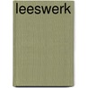 Leeswerk door Alkema
