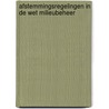 Afstemmingsregelingen in de wet milieubeheer door Onbekend