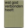 Wat god verbonden heeft door Peter Huizing