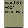 Word 6.0 voor Windows door E. Cuijpers