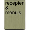 Recepten & menu's by Unknown