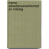 Memo arbeidsovereenkomst en ontslag door Onbekend