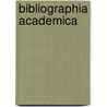 Bibliographia academica door Onbekend