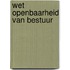 Wet openbaarheid van bestuur