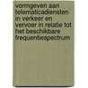 Vormgeven aan telematicadiensten in verkeer en vervoer in relatie tot het beschikbare frequentiespectrum by P.H. van Koningsbruggen