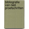 Bibliografie van ned. proefschriften door Onbekend