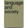 Language and society door Onbekend