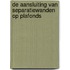 De aansluiting van separatiewanden op plafonds