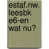 ESTAF.NW. LEESBK E6-EN WAT NU?