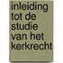 Inleiding tot de studie van het kerkrecht