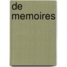 De Memoires door P. d'Ydewalle
