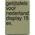 Getijtafels voor Nederland display 15 ex.