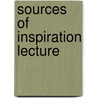 Sources of inspiration lecture door Devlin