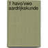1 havo/vwo aardrijkskunde