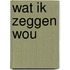 Wat ik zeggen wou