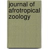 Journal of afrotropical zoology door R. Jocqué
