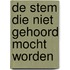 De stem die niet gehoord mocht worden