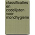 Classificaties en codelijsten voor mondhygiene